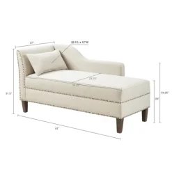 Kirkland's Home Sofas & Loveseats-Natural Brett Accent Chaise Lounge