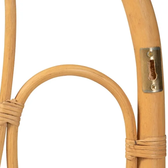 Kirkland's Home Beds & Headboards-Natural Curved Rat Wall Mounted Queen Headboard