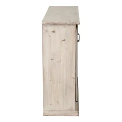 Kirkland's Home Entryway Furniture-Natural Farmhouse Sliding Door Cabinet