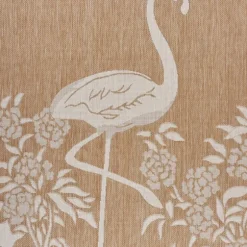 Kirkland's Home Outdoor Rugs-Natural Flamingo Indoor/Outdoor Area Rug, 5X7