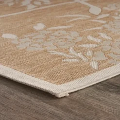 Kirkland's Home Outdoor Rugs-Natural Flamingo Indoor/Outdoor Area Rug, 5X7