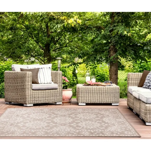 Kirkland's Home Outdoor Rugs-Natural Ivy Indoor/Outdoor Area Rug, 4X7