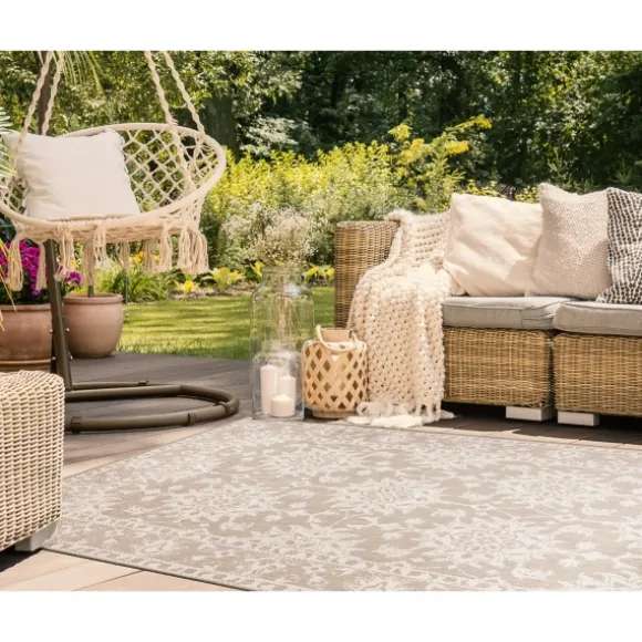 Kirkland's Home Outdoor Rugs-Natural Ivy Indoor/Outdoor Area Rug, 6X9