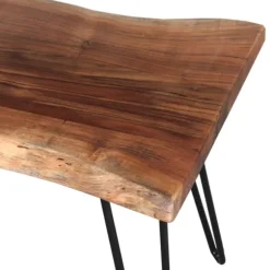 Kirkland's Home Benches & Ottomans-Natural Live Edge Hairpin Legs Bench, 36 In.