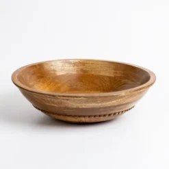 Kirkland's Home Decorative Bowls & Jars-Natural Mango Wood Decorative Bowl