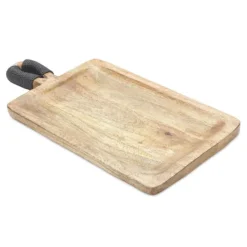 Kirkland's Home Decorative Trays-Natural Mango Wood Decorative Trays, Set Of 2