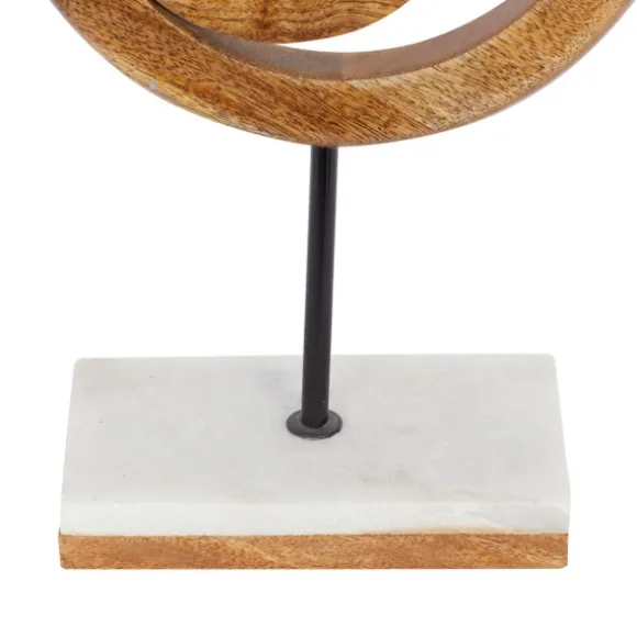 Kirkland's Home Statues & Figurines-Natural Mango Wood Rings Sculpture