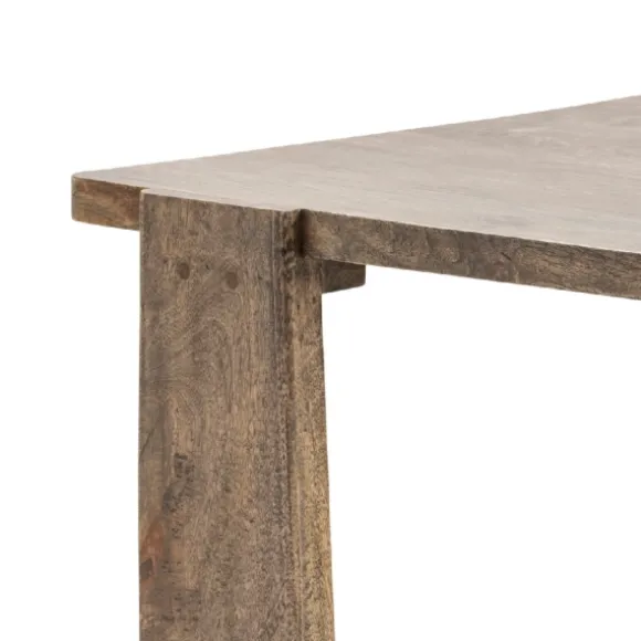 Kirkland's Home Accent & End Tables-Natural Mango Wood T-Base Accent Table