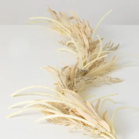 Kirkland's Home Arrangements & Greenery-Natural Plume Grass And Berries Garland