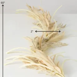 Kirkland's Home Arrangements & Greenery-Natural Plume Grass And Berries Garland