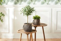 Kirkland's Home Accent & End Tables-Natural Rat Tripod Accent Tables, Set Of 3