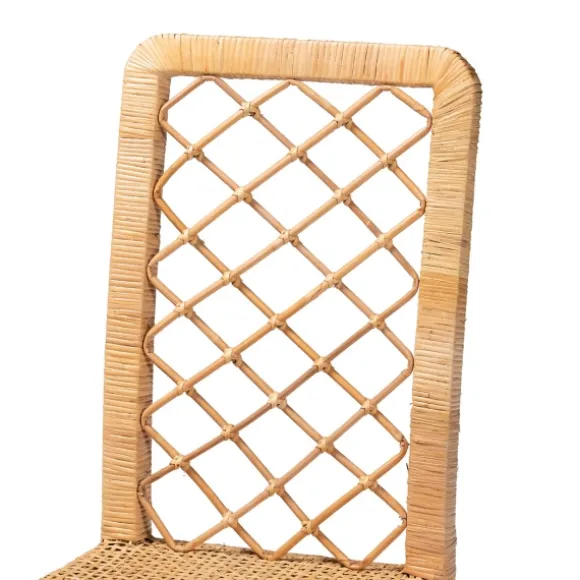 Kirkland's Home Dining Chairs-Natural Rat Woven Back Dining Chairs, Set Of 2