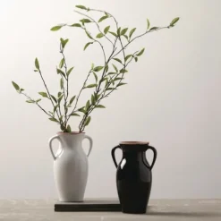 Kirkland's Home Vases-Natural Rimmed Onyx Urn Vase