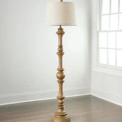 Kirkland's Home Floor Lamps-Natural Savannah Floor Lamp
