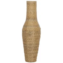 Kirkland's Home Vases-Natural Seagrass Tapered Coastal Vase, 43 In.