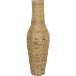 Kirkland's Home Vases-Natural Seagrass Tapered Coastal Vase, 43 In.
