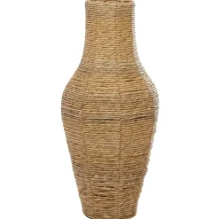 Kirkland's Home Vases-Natural Seagrass Tapered Coastal Vase, 27 In.
