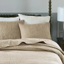 Kirkland's Home Bedspreads & Coverlets-Natural Serene Quilted 3-Pc. King Coverlet Set