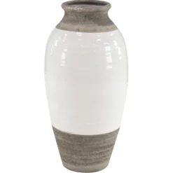 Kirkland's Home Vases-Natural Stone Two-Tone Coastal Vase