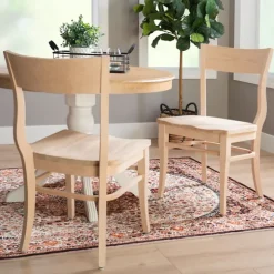 Kirkland's Home Dining Chairs-Natural Wave Frame Dining Chairs, Set Of 2