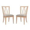 Kirkland's Home Dining Chairs-Natural Wood Architectural Dining Chairs, Set Of 2