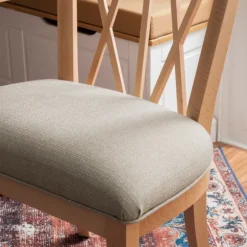 Kirkland's Home Dining Chairs-Natural Wood Architectural Dining Chairs, Set Of 2