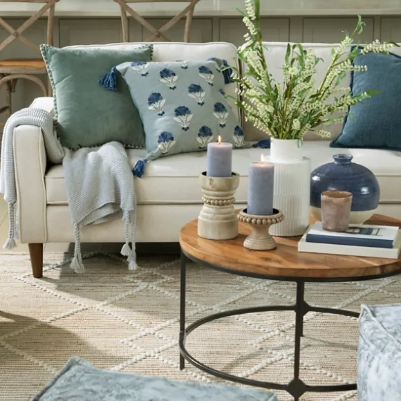 Kirkland's Home Candle Holders-Natural Wood Beaded Pillar Candle Holder, 8 In.