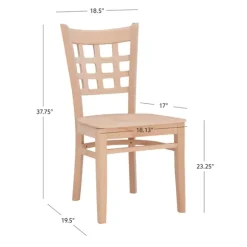 Kirkland's Home Dining Chairs-Natural Wood Curved Back Dining Chairs, Set Of 2