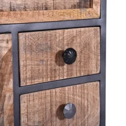 Kirkland's Home Nightstands-Natural Wood 3-Drawer Nights D With Cabinet