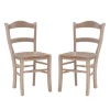 Kirkland's Home Dining Chairs-Natural Wood Farmhouse Dining Chairs, Set Of 2