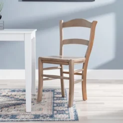 Kirkland's Home Dining Chairs-Natural Wood Farmhouse Dining Chairs, Set Of 2