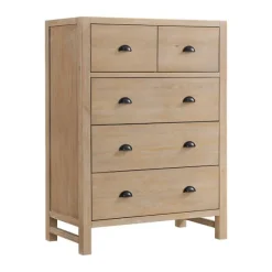 Kirkland's Home Dressers & Chests-Natural Wood Grain 5-Drawer Storage Chest