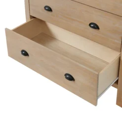 Kirkland's Home Dressers & Chests-Natural Wood Grain 5-Drawer Storage Chest