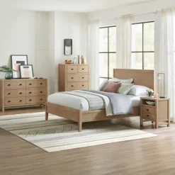 Kirkland's Home Nightstands-Natural Wood Grain Open Storage Nights D