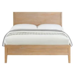 Kirkland's Home Beds & Headboards-Natural Wood Grain Panel Queen Bed