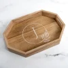 Kirkland's Home Decorative Trays-Natural Wood Monogram J Decorative Tray