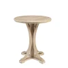 Kirkland's Home Accent & End Tables-Natural Wood Pedestal Martha Stewart Accent Table
