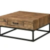 Kirkland's Home Coffee Tables-Natural Wood Plank Top Coffee Table