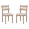 Kirkland's Home Dining Chairs-Natural Wood Slatted Back Dining Chairs, Set Of 2