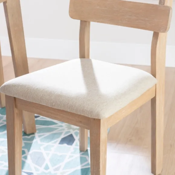 Kirkland's Home Dining Chairs-Natural Wood Slatted Back Dining Chairs, Set Of 2