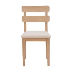 Kirkland's Home Dining Chairs-Natural Wood Slatted Back Dining Chairs, Set Of 2