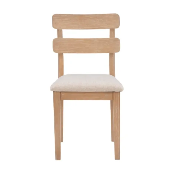 Kirkland's Home Dining Chairs-Natural Wood Slatted Back Dining Chairs, Set Of 2