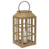 Kirkland's Home Lanterns-Natural Wood Windowpane Lantern, 22 In.