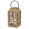 Kirkland's Home Lanterns-Natural Wood Windowpane Lantern, 17 In.