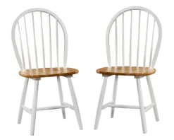 Kirkland's Home Dining Chairs-Natural Wooden Dining Chairs, Set Of 2