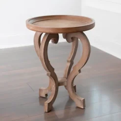 Kirkland's Home Accent & End Tables-Natural Wooden Parker Accent Table