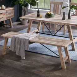 Kirkland's Home Benches & Ottomans-Natural Wooden Sonoma Dining Bench