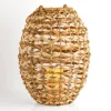 Kirkland's Home Lanterns-Natural Woven Rat Led Lantern, 16 In.