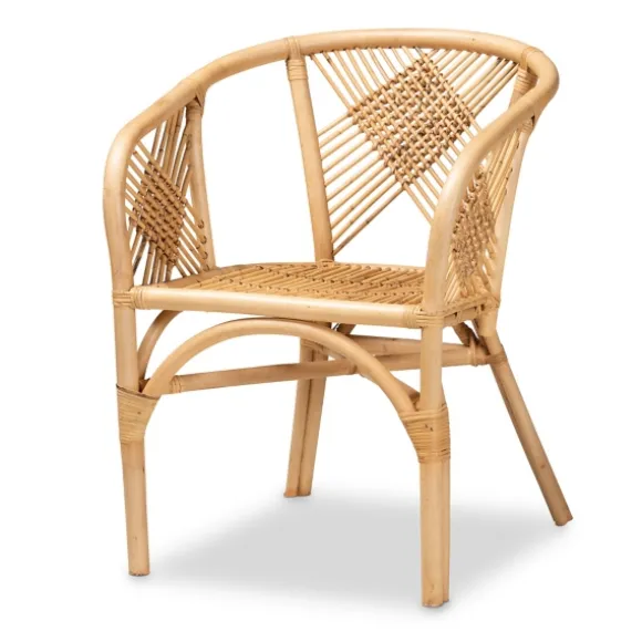 Kirkland's Home Dining Chairs-Natural Woven Rat X-Back Dining Chair