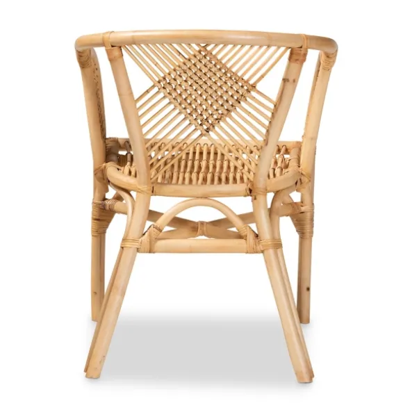 Kirkland's Home Dining Chairs-Natural Woven Rat X-Back Dining Chair